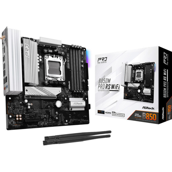Фото - Материнская плата ASRock B850M PRO RS WIFI DDR5