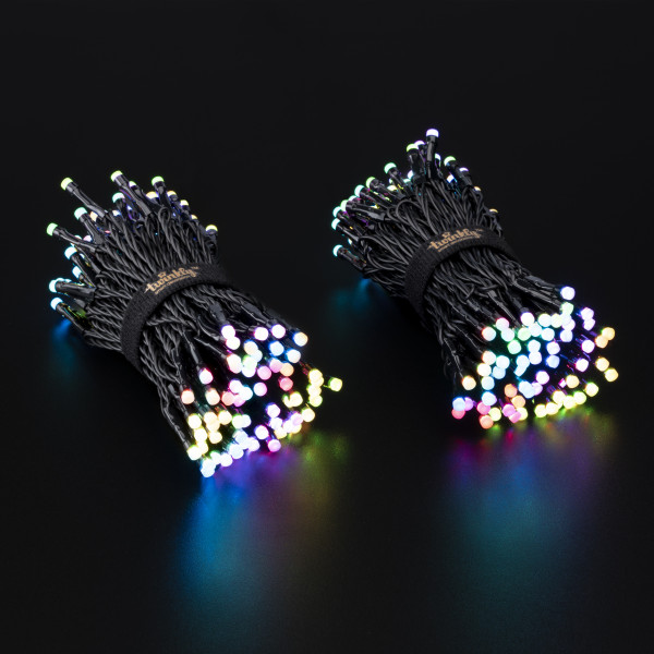 Фото - Гирлянда линейная Twinkly Smart LED Strings RGBW 400, BT+WiFi, Gen II, IP44, черный (TWS400SPP-BEU)