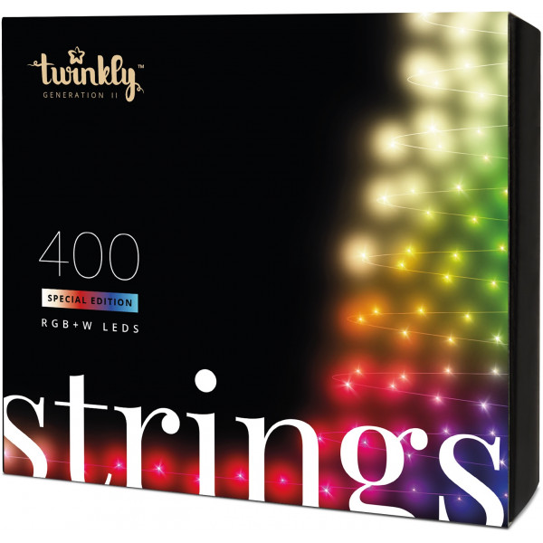 Фото - Гирлянда линейная Twinkly Smart LED Strings RGBW 400, BT+WiFi, Gen II, IP44, черный (TWS400SPP-BEU) Фото - Гирлянда линейная Twinkly Smart LED Strings RGBW 400, BT+WiFi, Gen II, IP44, черный (TWS400SPP-BEU)