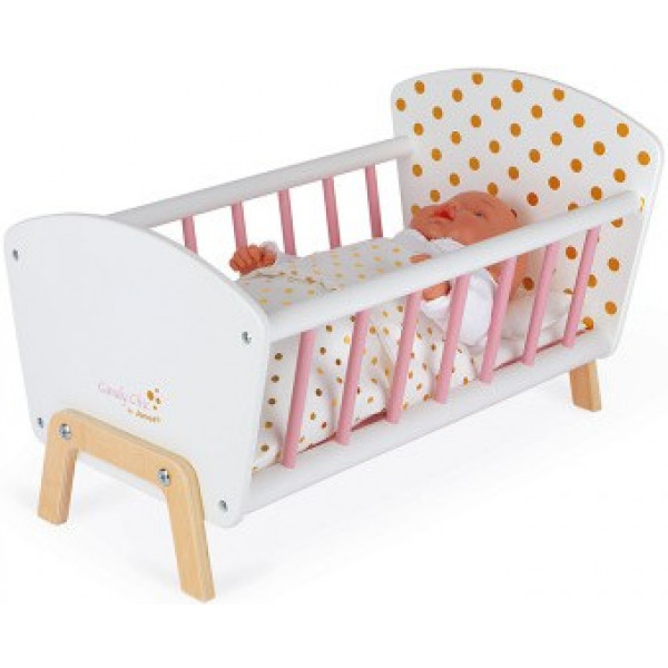 Фото - Меблі і будиночки для ляльки Janod Ліжко для ляльки (J05889)