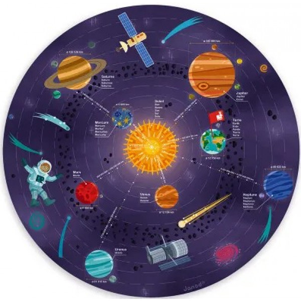 Фото - Пазли (5-7 років) Janod Сонячна Система (J05462)