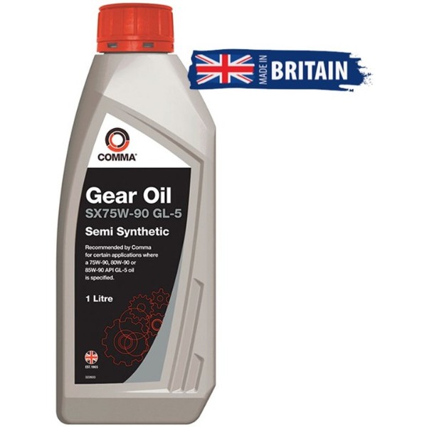 Фото - Олива для авто COMMA GEAR OIL SX75W-90 GL5 1л (SX1L)