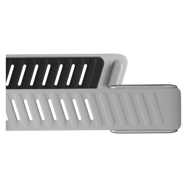 Фото - Ремешок для фитнес-браслета Armorstandart Silicone Tech for Whoop 5.0 Grey with Silver (ARM93098)