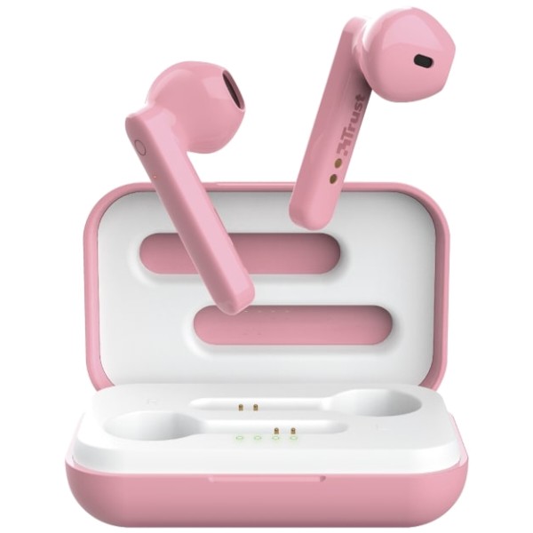 Фото - Наушники вкладыши беспроводные TWS Trust Primo Touch True Wireless Mic Pink (23782)
