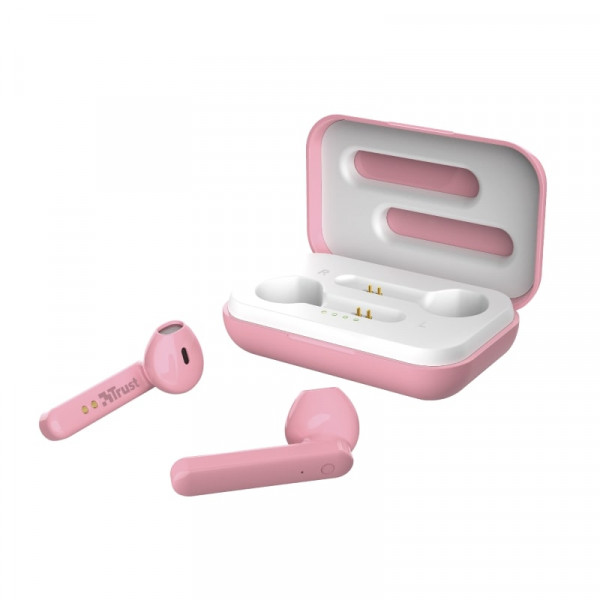 Фото - Навушники вкладиші бездротові TWS Trust Primo Touch True Wireless Mic Pink (23782)