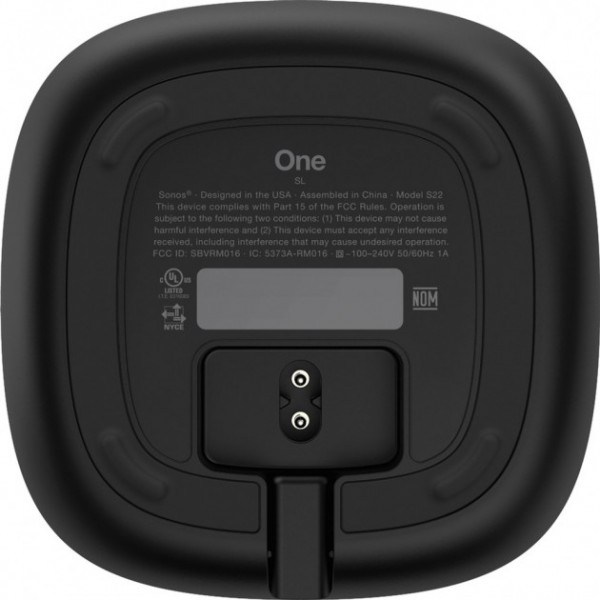 Фото - Акустична система стаціонарна Sonos One SL Black (ONESLEU1BLK)