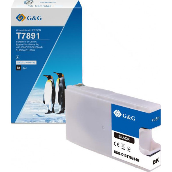 Фото - Картридж для струменевих принтерів/БФП G&G для Epson WF-5110/WF-5620 black XXL (4000 стор) (G&G-C13T789140)