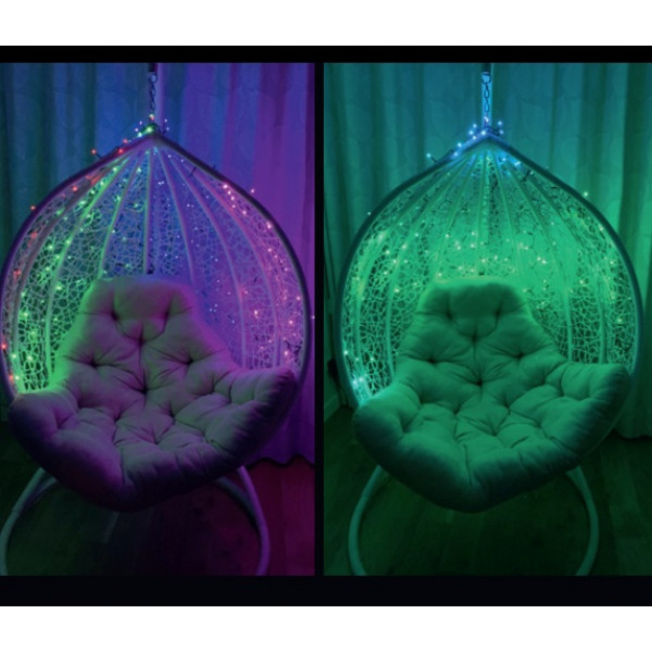 Фото - Гірлянда лінійна Twinkly Pro Strings RGB 250, подвійна лінія, AWG22, IP65, зелений