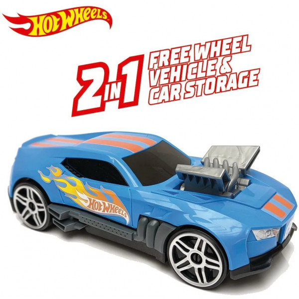Фото - Игровой набор Hot Wheels Гоночный автомобиль-гараж 2 в 1 (HWCC15)