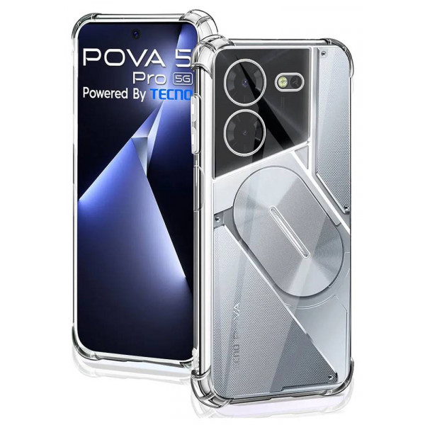 Фото - Чохол для смартфону BeCover Anti-Shock for Tecno POVA 5 Pro 5G (LH8n) Clear (711780)