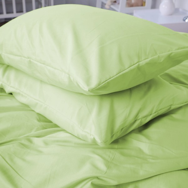 Фото - Комплект постільної білизни MirSon №12-0525 Luminary Green Mikrosatin Premium Однотонний 220х240 см (2200007228485)