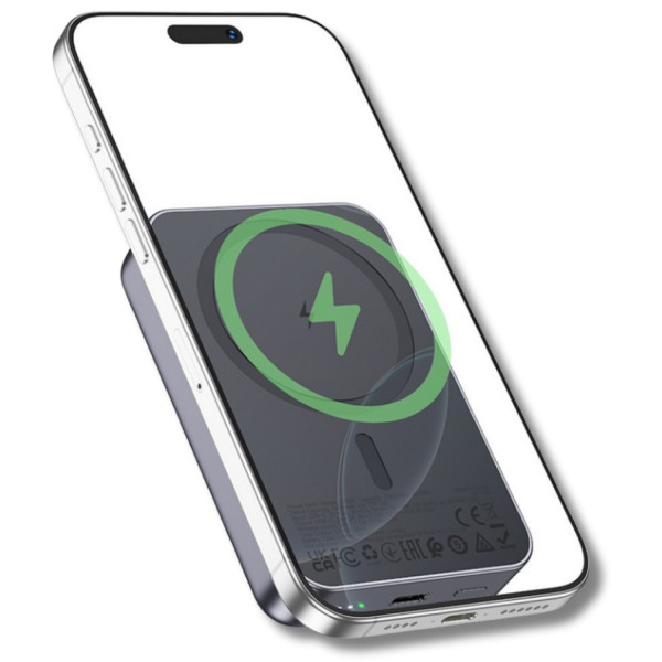 Фото - Батарея мобильная HOCO J160A Original PD20W Magnetic MagSafe compatible 10000 mAh Metal Gray (714992)