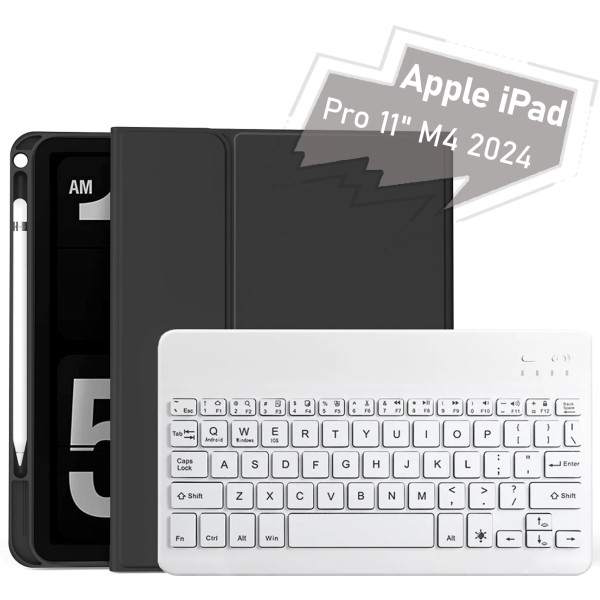 Фото - Чохол для планшету BeCover з бездротовою клавіатурою for Apple iPad Pro 11" M4 2024 Black (712998)