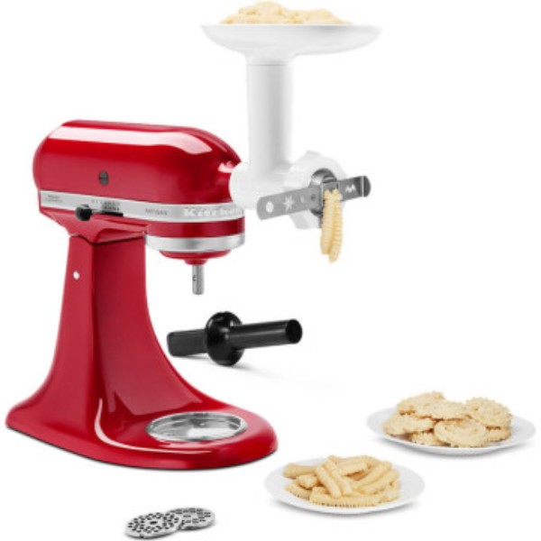 Фото - Насадка для планетарного миксера KitchenAid мясорубка с прессом для приготовления печенья 5KSMFGCA