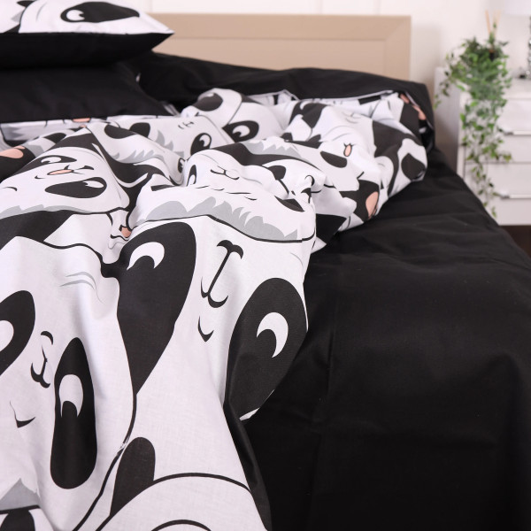 Фото - Комплект постільної білизни MirSon 175х210 см 17-4850 Panda Ranforce Elite (2200009584961)