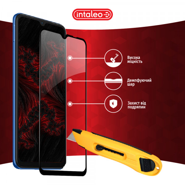 Фото - Защитное стекло для смартфона Intaleo Full Glue for Xiaomi Redmi 10C Black (1283126527173)