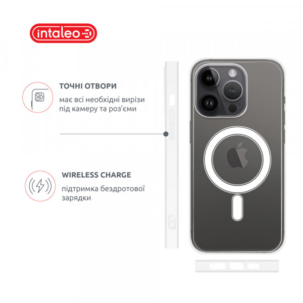 Фото - Чохол для смартфону Intaleo Clear for Apple iPhone 14 Pro з MagSafe (1283126578236)