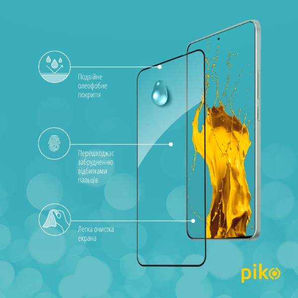 Фото - Защитное стекло для смартфона Piko Full Glue for Xiaomi Redmi K60 Black (1283126589850)