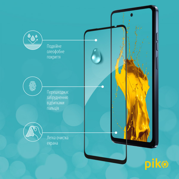 Фото - Защитное стекло для смартфона Piko Full Glue for MOTO G24 Power Black (1283126591730)