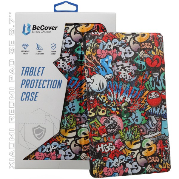 Фото - Чехол для планшета BeCover Smart Case for Xiaomi Redmi Pad SE 8.7'' Graffiti (711913)