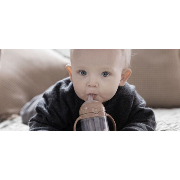 Фото - Поїльник-непроливайка дитячий Lovi з трубочкою та обтяжувачем 150 мл - зелена (35/364)