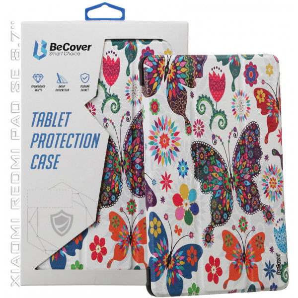 Фото - Чохол для планшета BeCover Smart Case for Xiaomi Redmi Pad SE 8.7'' Butterfly (711910)