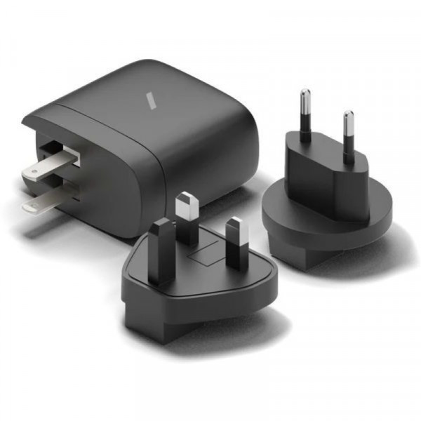 Фото - Мережевий зарядний пристрій Native Union Fast GaN Charger PD 67W 3 Ports Black (FAST-PD67-BLK-2CA)