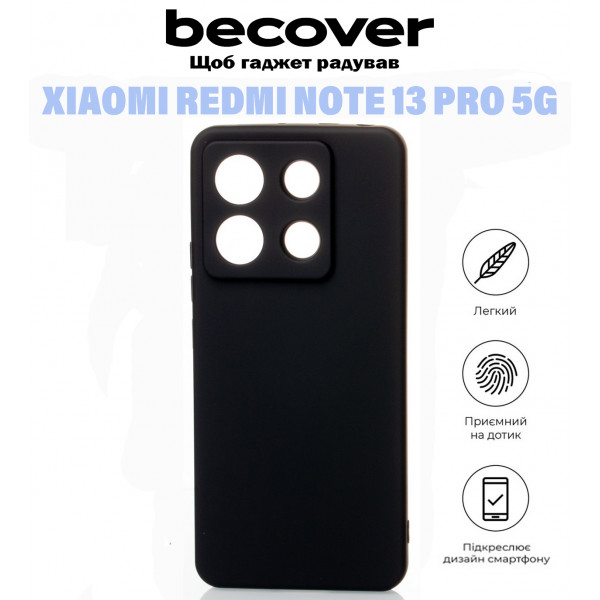 Фото - Чохол для смартфону BeCover for Xiaomi Redmi Note 13 Pro 5G Black (710915)