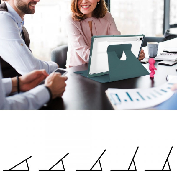 Фото - Чохол для планшету BeCover Rotatable for Samsung Galaxy Tab S10 Plus (SM-X820/SM-X826) 12.4" Dark Green (712266)