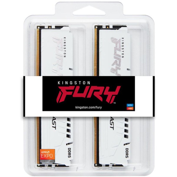 Фото - Память DDR Kingston FURY Beast EXPO 2х16GB 6800 DDR5 White (KF568C34BWEK2-32)