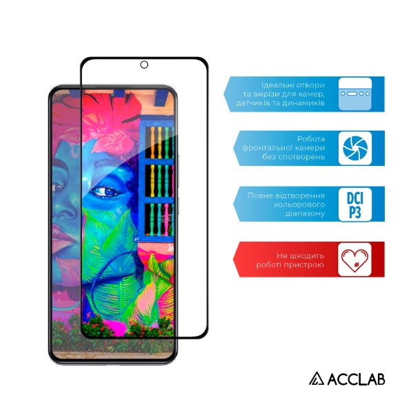 Фото - Захисне скло для смартфону ACCLAB Full Glue for Xiaomi 12T/12T Pro Black (1283126546402)