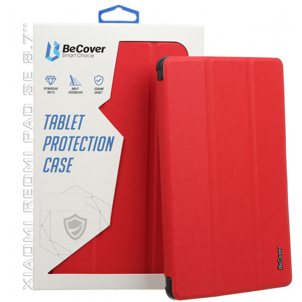 Фото - Чохол для планшета BeCover Smart Case for Xiaomi Redmi Pad SE 8.7'' Red (711908)