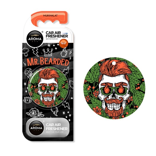 Фото - Ароматизатор для авто Aroma Car Polymer Circle Mr.Bearded - MUKHALAT (10894)