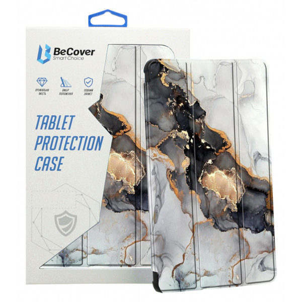 Фото - Чохол для планшета BeCover Soft Edge TPU з кріпленням для стілусу for Xiaomi Redmi Pad SE 8.7'' Gray Marble (712575)
