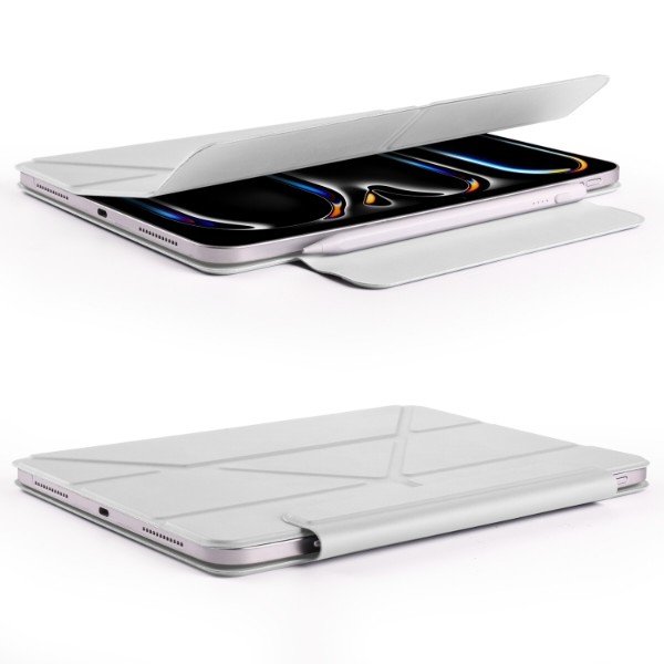 Фото - Чехол для планшета BeCover Ultra Slim Origami Magnetic с креплением Apple iPad Pro 11" M4 2024 Gray (712962)