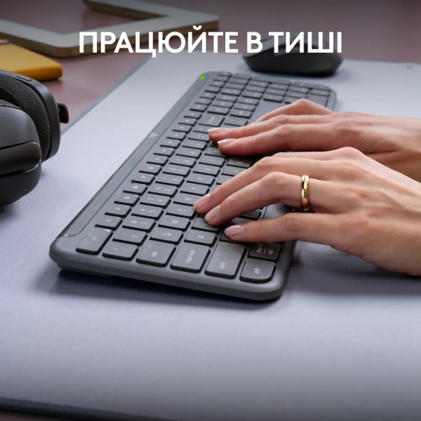 Фото - Клавіатура + миша бездротова Logitech Signature Slim Combo MK950 for Business Graphite (920-012508)