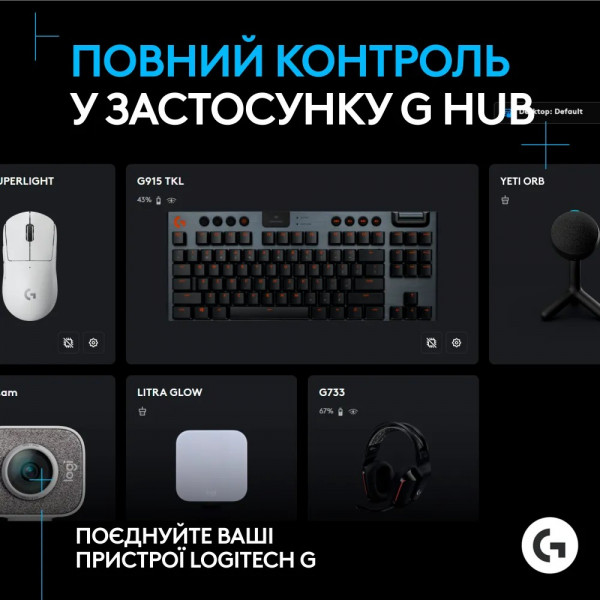 Фото - Микрофон для компьютера проводной Logitech G Yeti Orb RGB Gaming Mic with Lightsync Black (988-000551)