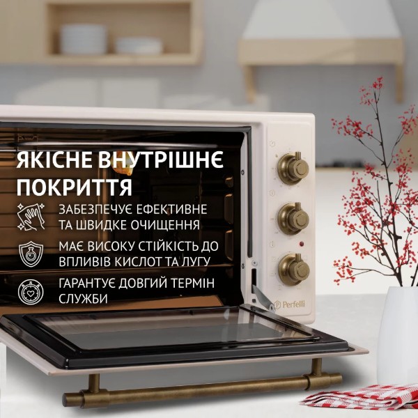Фото - Печь электрическая Perfelli LAGGIO 37 IVORY RETRO