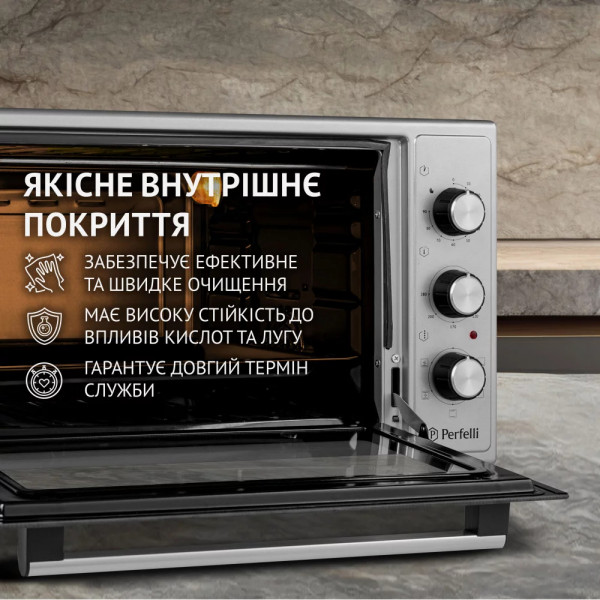 Фото - Печь электрическая Perfelli TRIMO 48 GREY