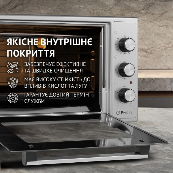 Фото - Печь электрическая Perfelli MIRAGE 37 GREY