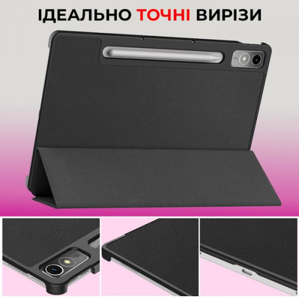 Фото - Уцінка - Чохол для планшета AIRON Premium for Lenovo Tab P12 із захисною плівкою та серветкою Black (4822352781107)