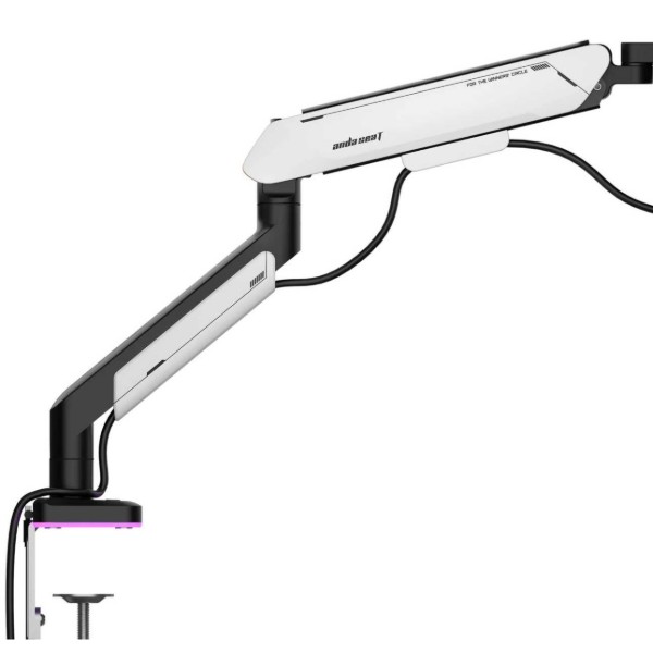 Фото - Кріплення настільне Anda Seat Stealth PRO II RGB 17''-42'' White (AD-W-A9X-1S-BW)