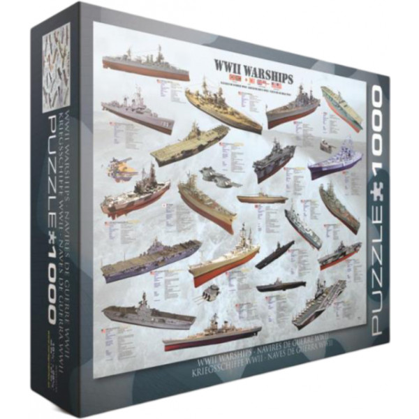 Фото - Пазли (8 +) EuroGraphics Кораблі другої світової війни 1000 ел. (6000-0133)