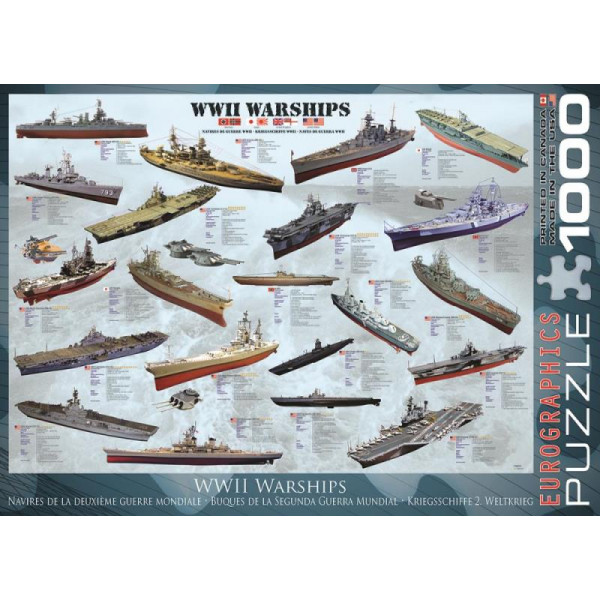 Фото - Пазли (8 +) EuroGraphics Кораблі другої світової війни 1000 ел. (6000-0133)