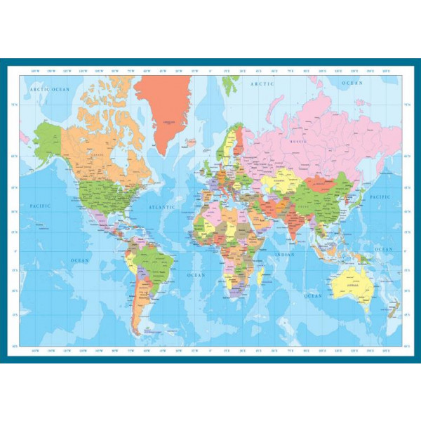 Фото - Пазли (8 +) EuroGraphics Мапа світу 1000 ел. (6000-1271)
