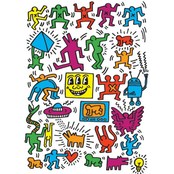 Фото - Пазли (8 +) EuroGraphics Колаж Кейт Харінг 1000 ел. (6000-5513)