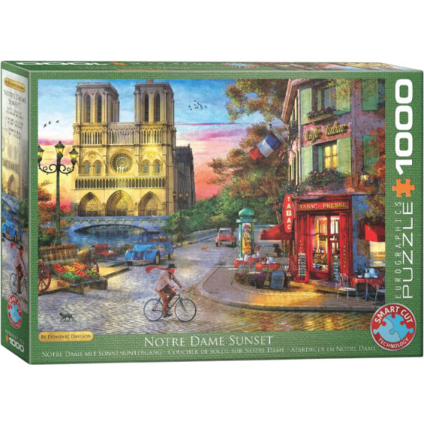 Фото - Пазли (8 +) EuroGraphics Захід Сонця Нотр-Дам Домінік Девісон 1000 ел. (6000-5530) Фото - Пазли (8 +) EuroGraphics Захід Сонця Нотр-Дам Домінік Девісон 1000 ел. (6000-5530)