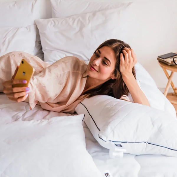 Фото - Подушка стандартна MirSon бавовняна 1455 Royal Pearl Висока 60х60 см (2200001538412)