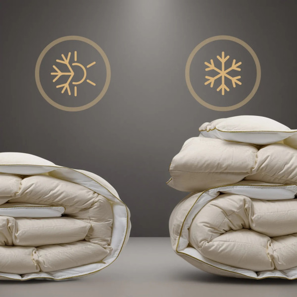 Фото - Ковдра дитяча демісезонна MirSon 110х140 см 100% гусячий пух Ferrero Vanilla (2200011169149)