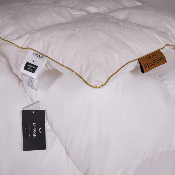 Фото - Ковдра дитяча демісезонна MirSon 110х140 см 100% гусячий пух Ferrero Vanilla (2200011169149)